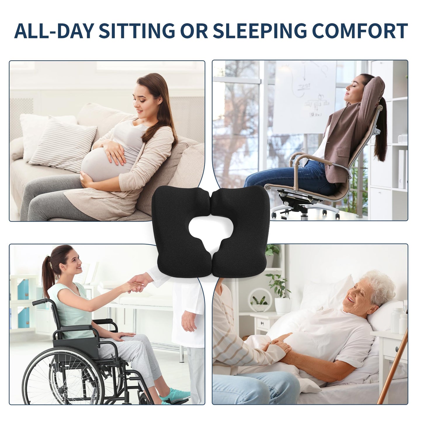 Hombys Health Memory Foam Bed Sore Cushion for Butt