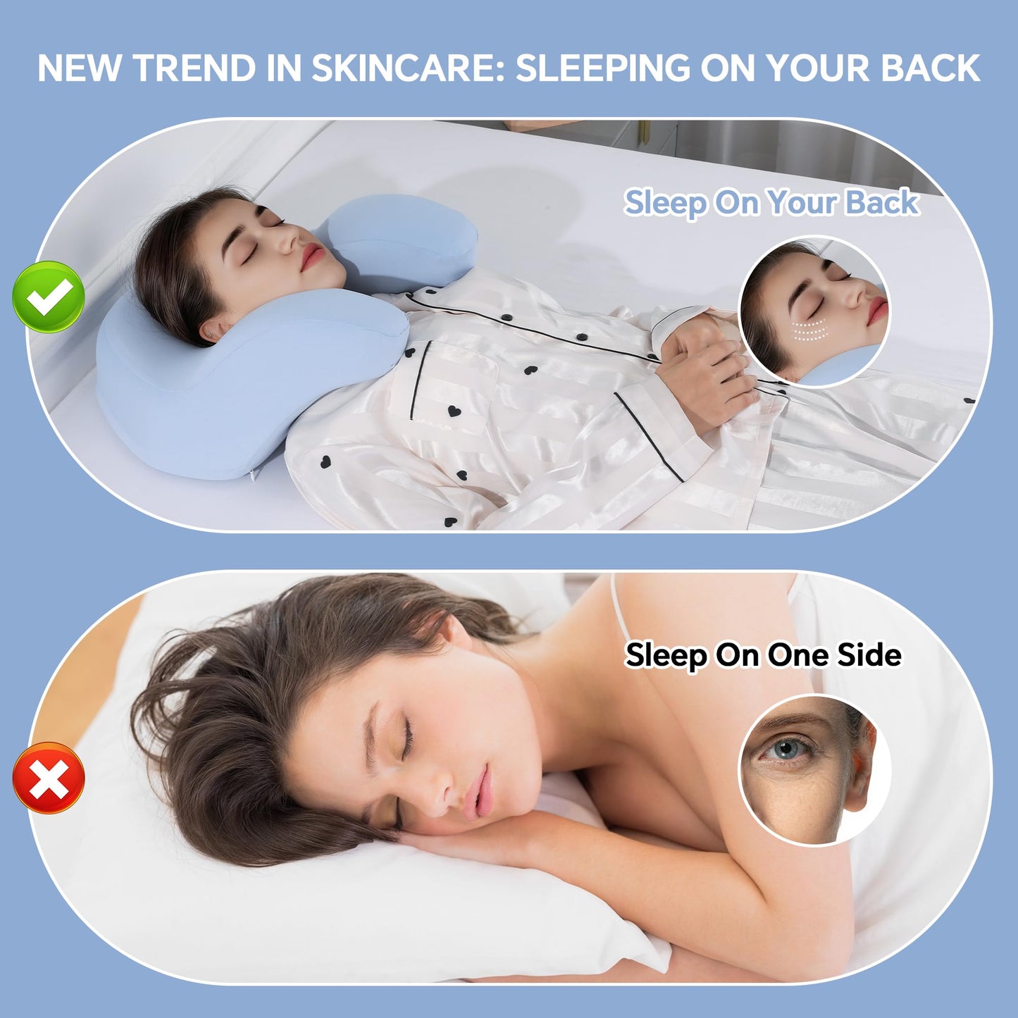 Hombys Health Back Sleeping Training Pillow