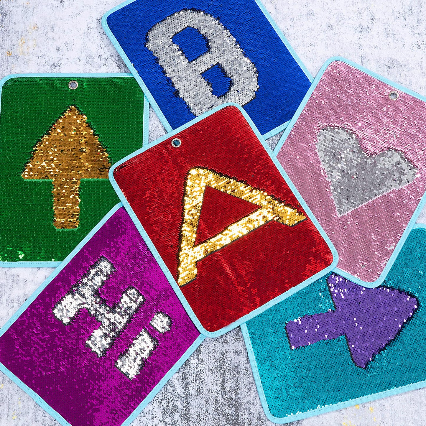 Hombys Health Reversible Sequin Wall Panels for Kids (3-Pack)