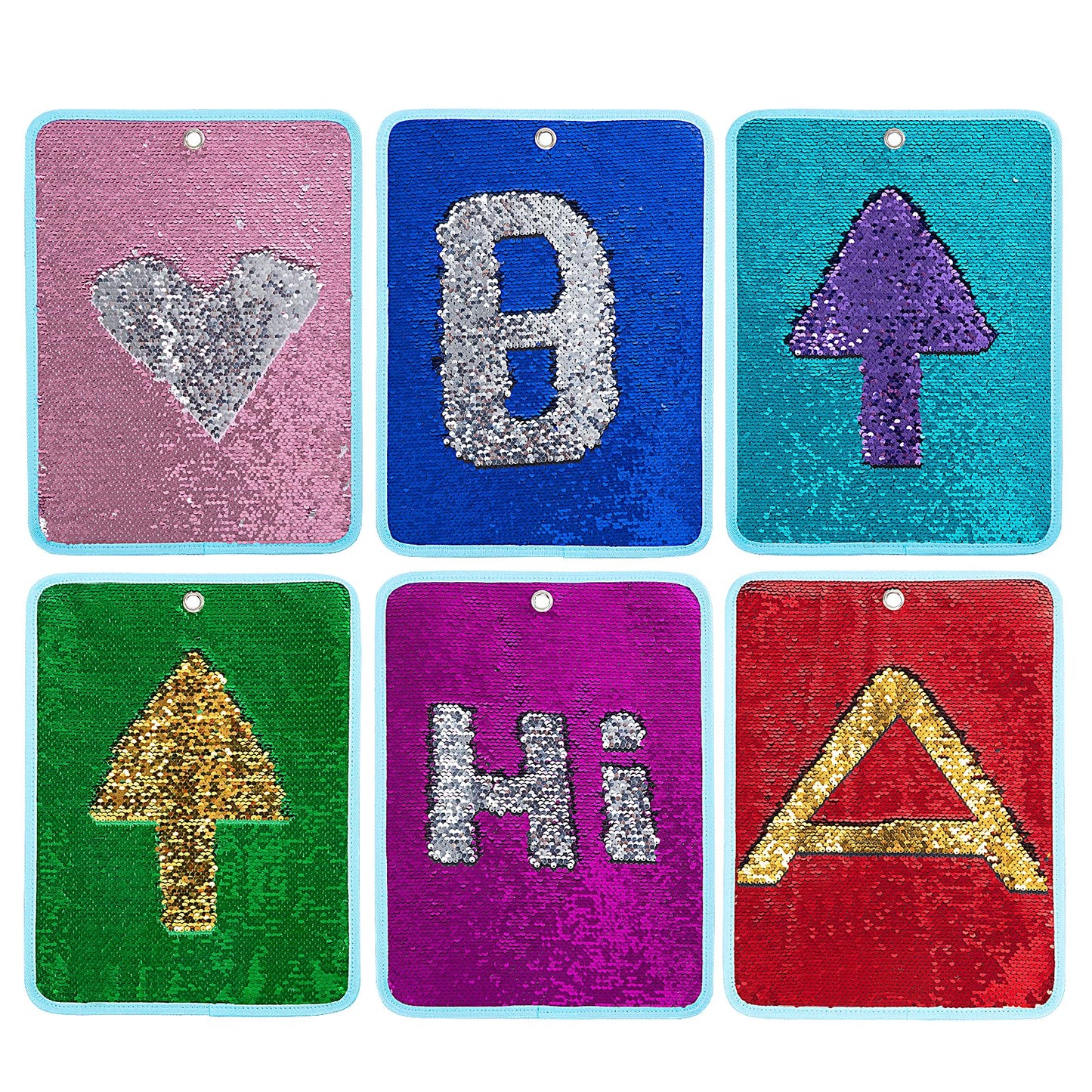 Hombys Health Reversible Sequin Wall Panels for Kids (6-Pack)