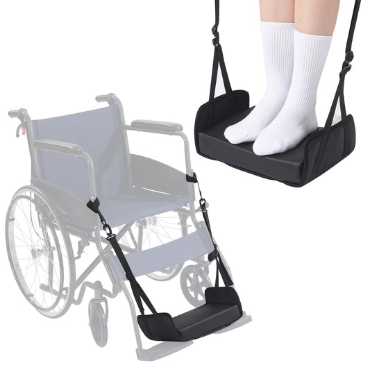 Hombys Health Wheelchair Foot Rest Hammock with Memory Foam Pad