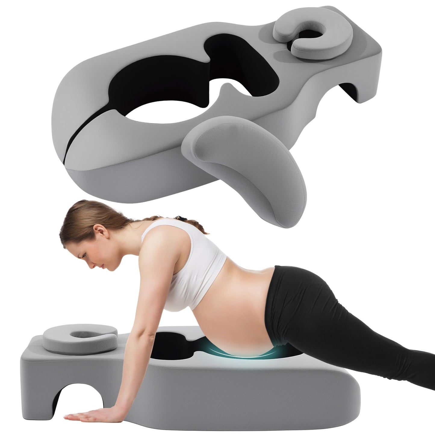 Hombys Health Memory Foam Pregnancy Massage Pillow – For Moms‑to‑Be in Any Trimester