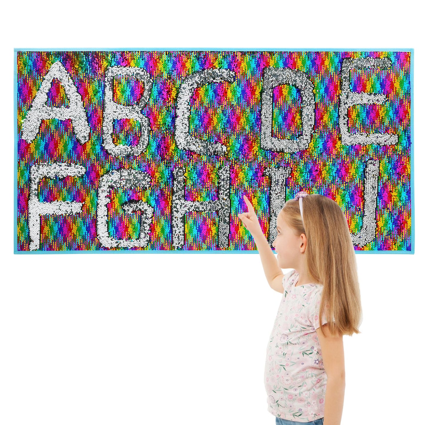 Hombys Health Reversible Sequin Wall Panel with Adhesive Backing