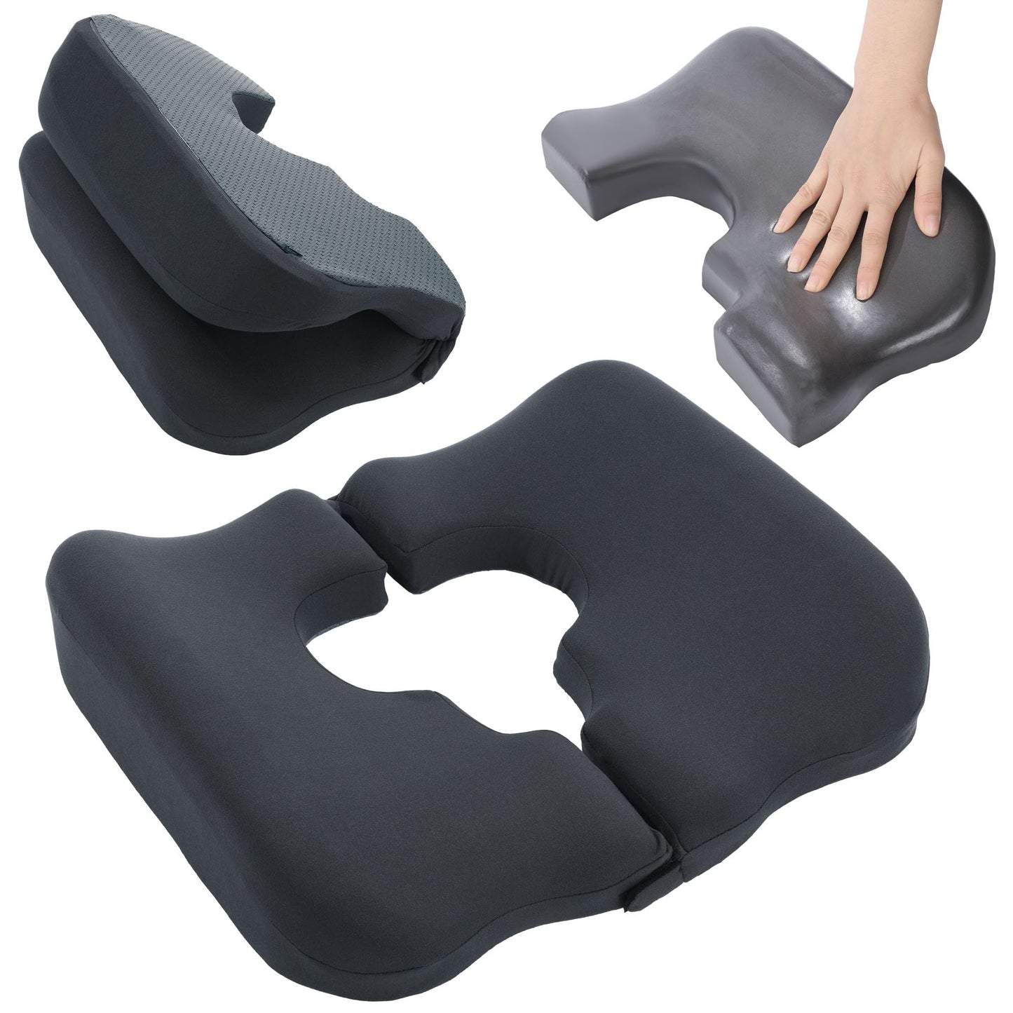 Hombys Health Memory Foam Bed Sore Cushion for Buttocks