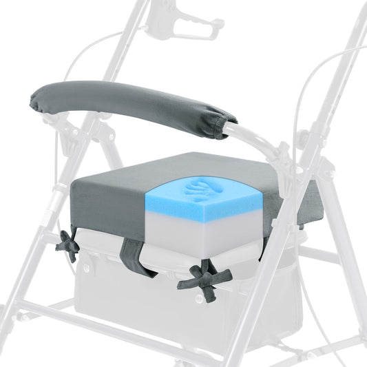 Hombys Health Non-Slip Rollator Walker Seat Cushion & Backrest Set