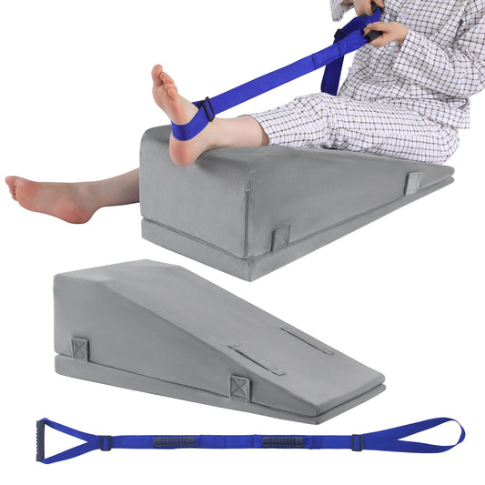 Hombys Health 2-in-1 Leg Elevation Pillow with Leg Lifter Strap