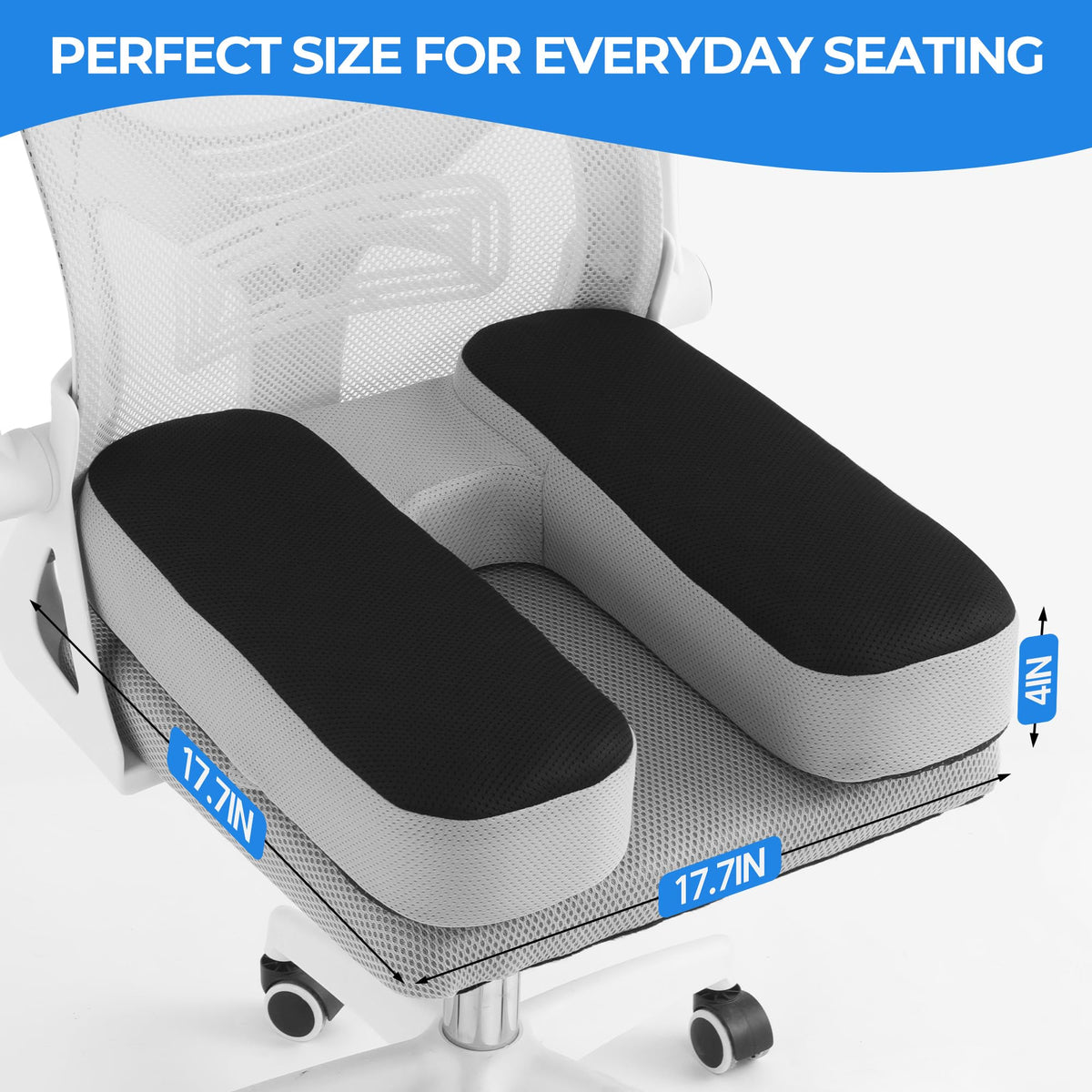 Hombys Health Prostate Cushion for Men – V-Shaped Ergonomic Seat Cushion, Tailbone, Hemorrhoid & Pressure Relief Pillow with Non-Slip Bottom