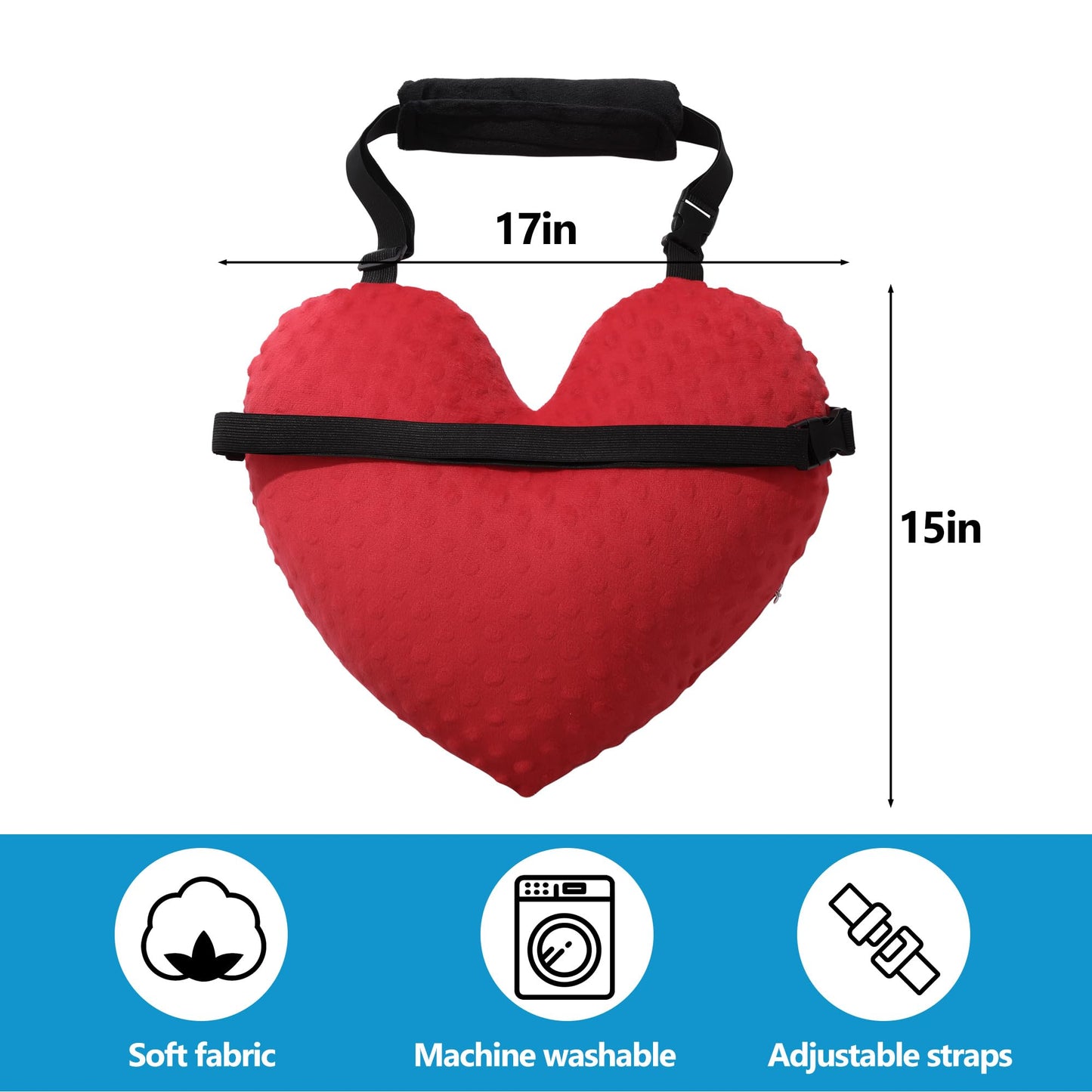 Hombys Health Adjustable Heart Shape Recovery Pillow