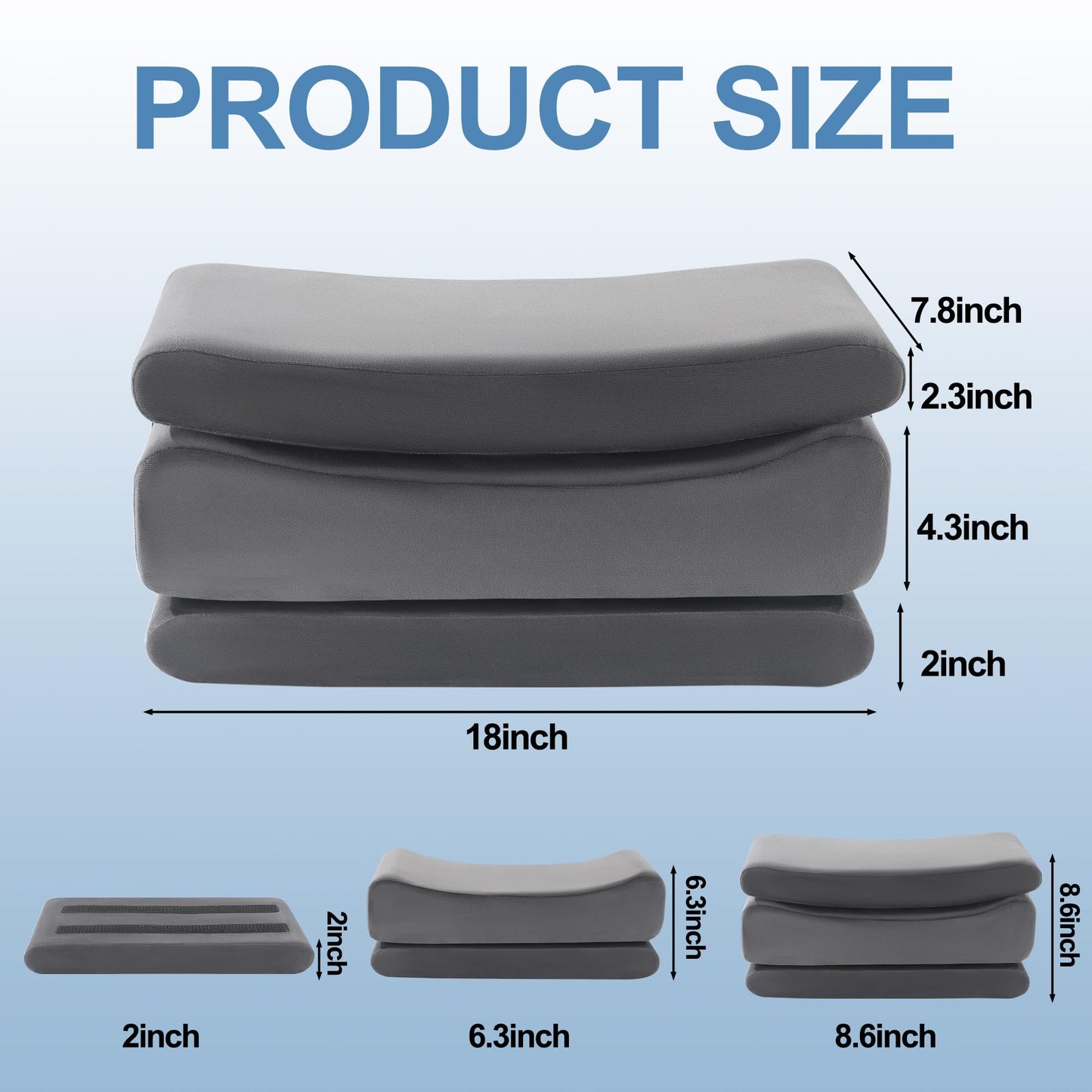 HOMBYS Health Height Adjustable BBL Pillow