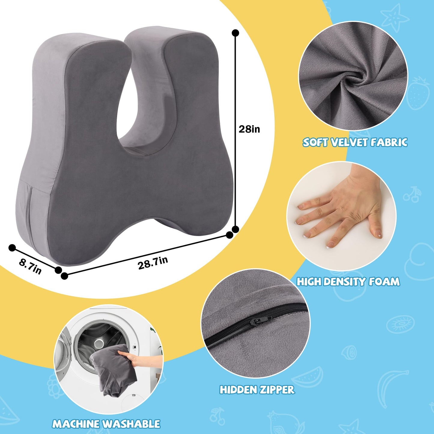 Hombys Health Soft Squeeze Sensory Seat for Kids