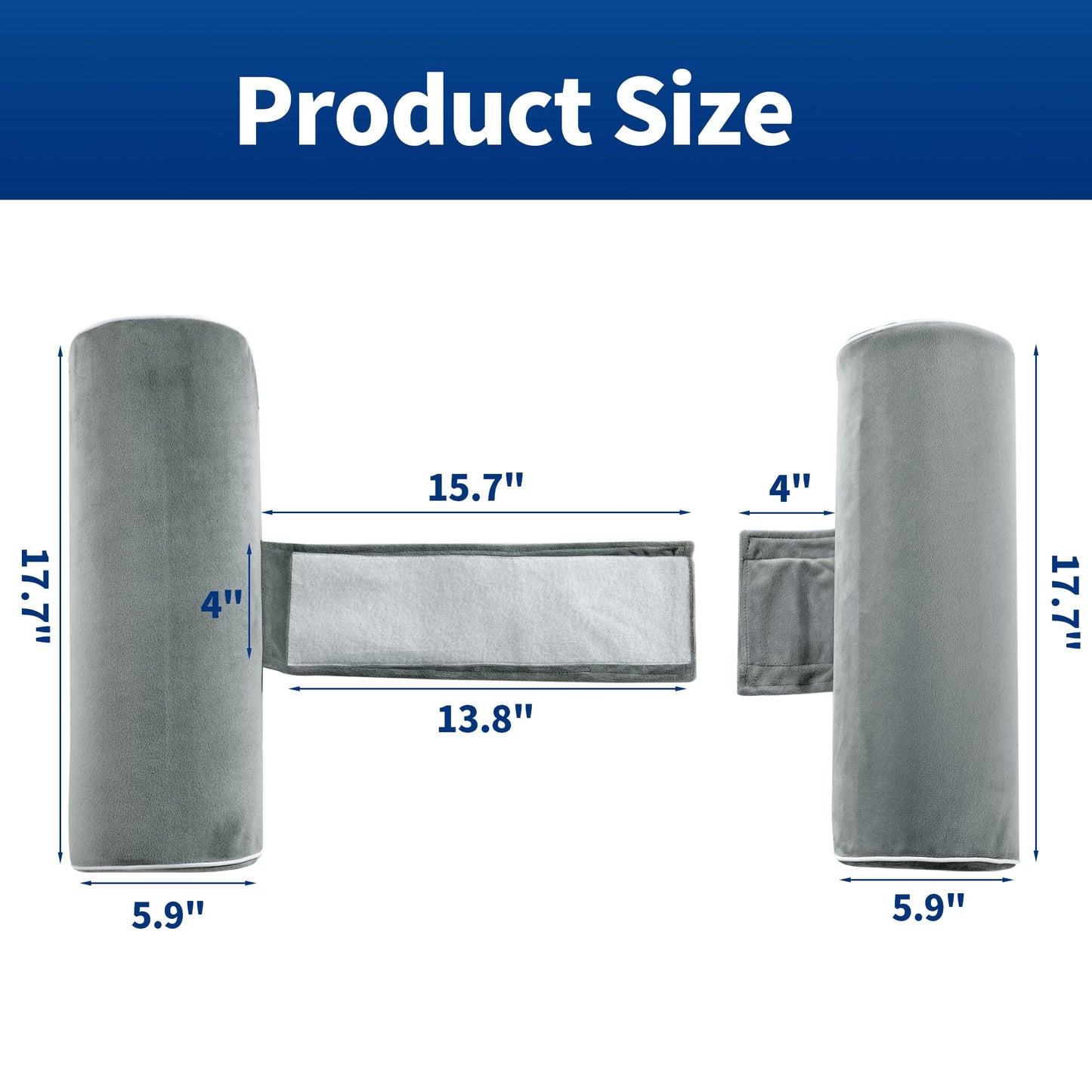 Hombys Health Side Sleeping Training Body Pillow (Roll Cylinder Design)