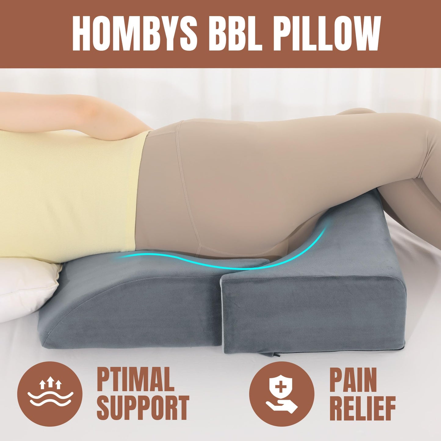 HOMBYS Health Adjustable BBL Pillow