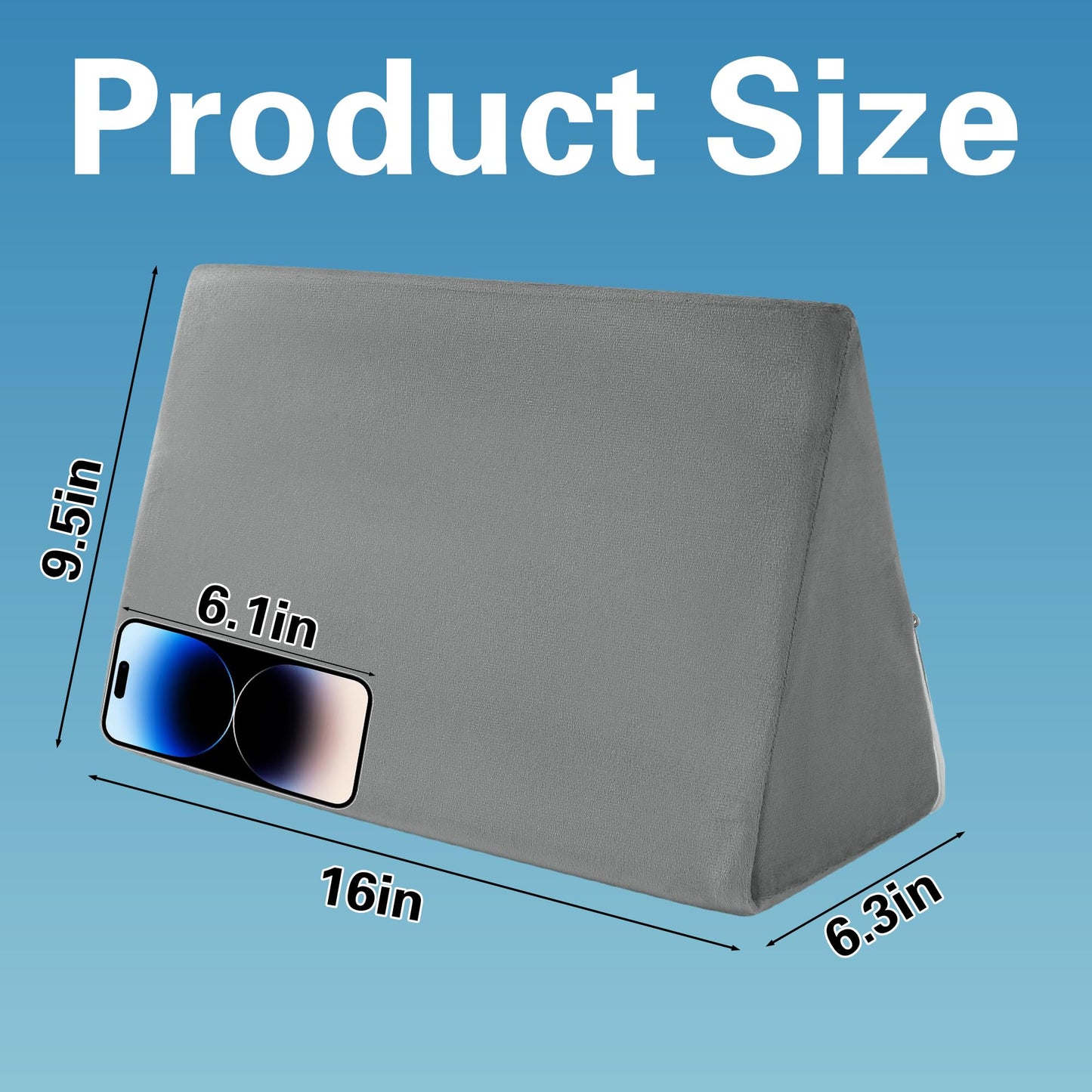 Hombys Health Small Wedge Pillow for Side Sleeping