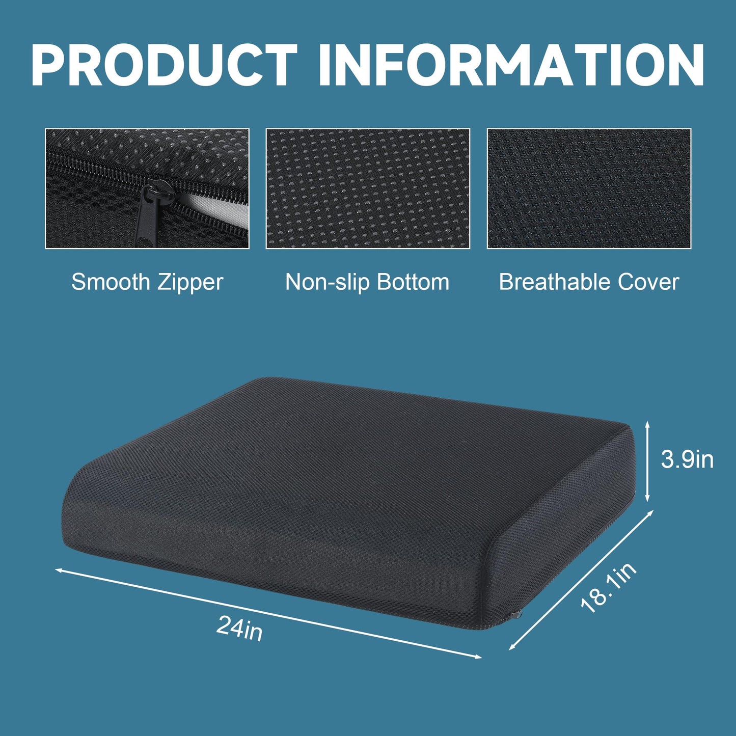 Hombys Health Bariatric Seat Cushion 500 lbs