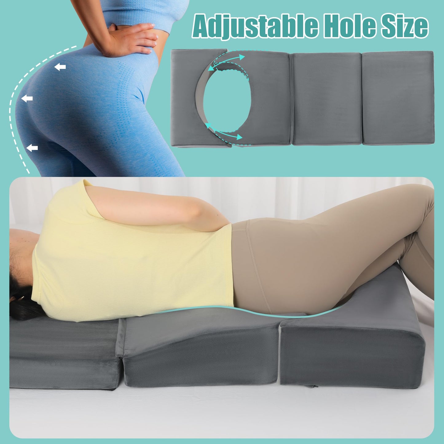 Hombys Health Adjustable BBL Pillow After Surgery