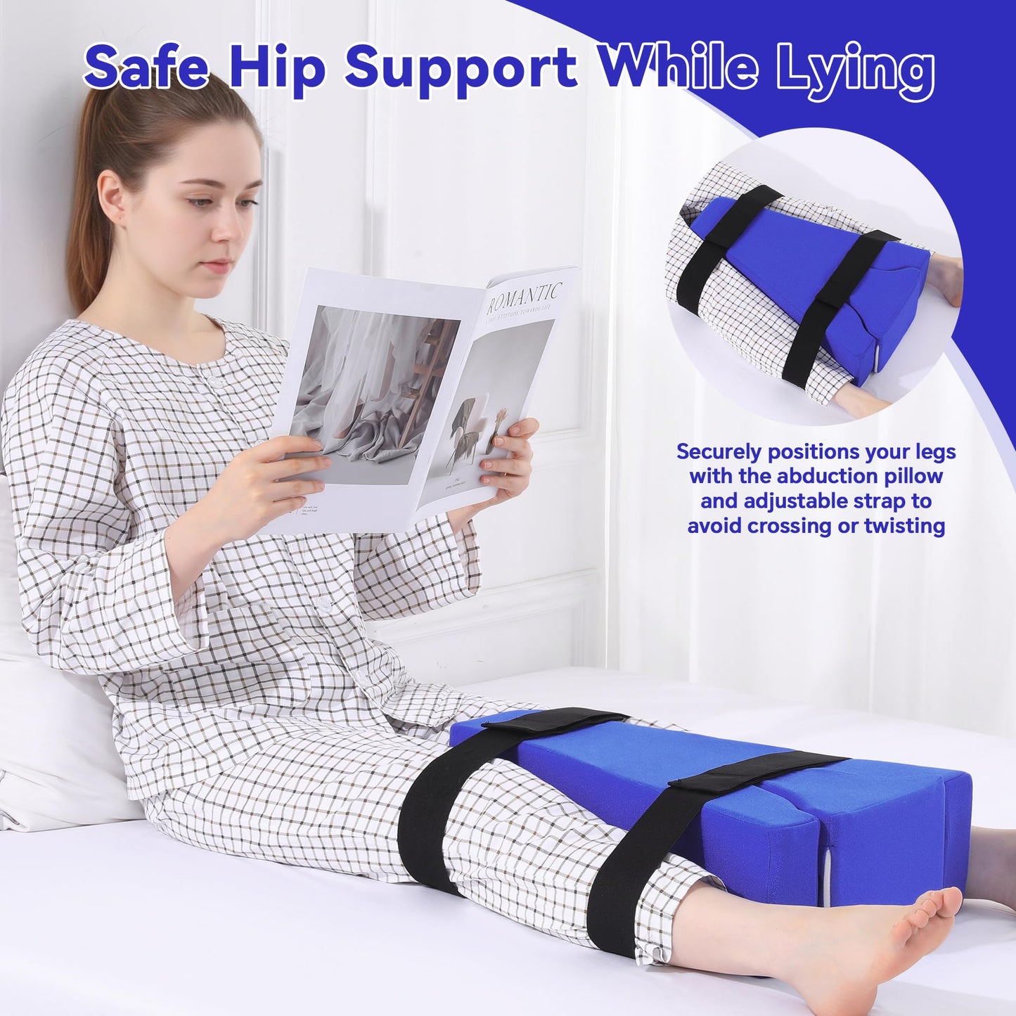 Hombys Health 2-in-1 Hip Abduction Pillow After Surgery