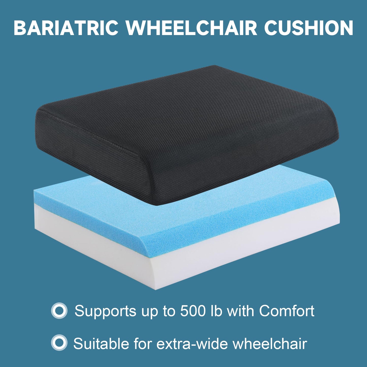 Hombys Health Bariatric Seat Cushion 500 lbs
