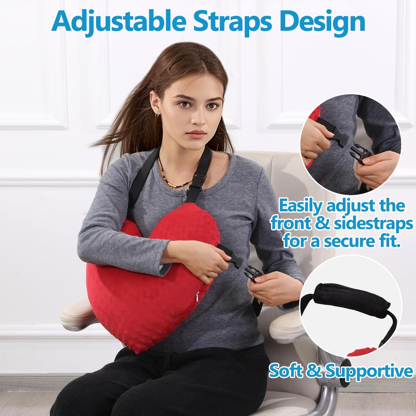 Hombys Health Adjustable Heart Shape Recovery Pillow