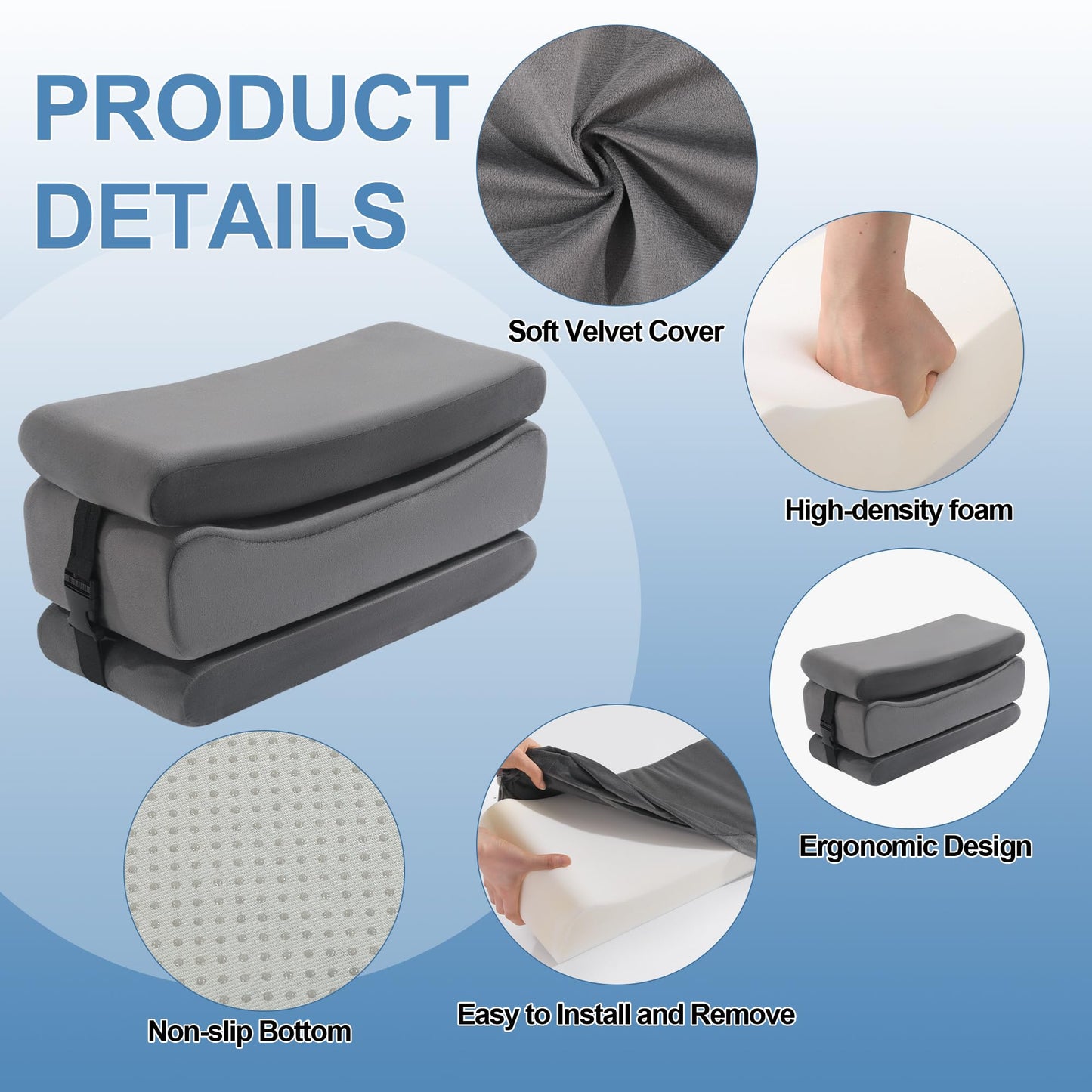 HOMBYS Health Height Adjustable BBL Pillow