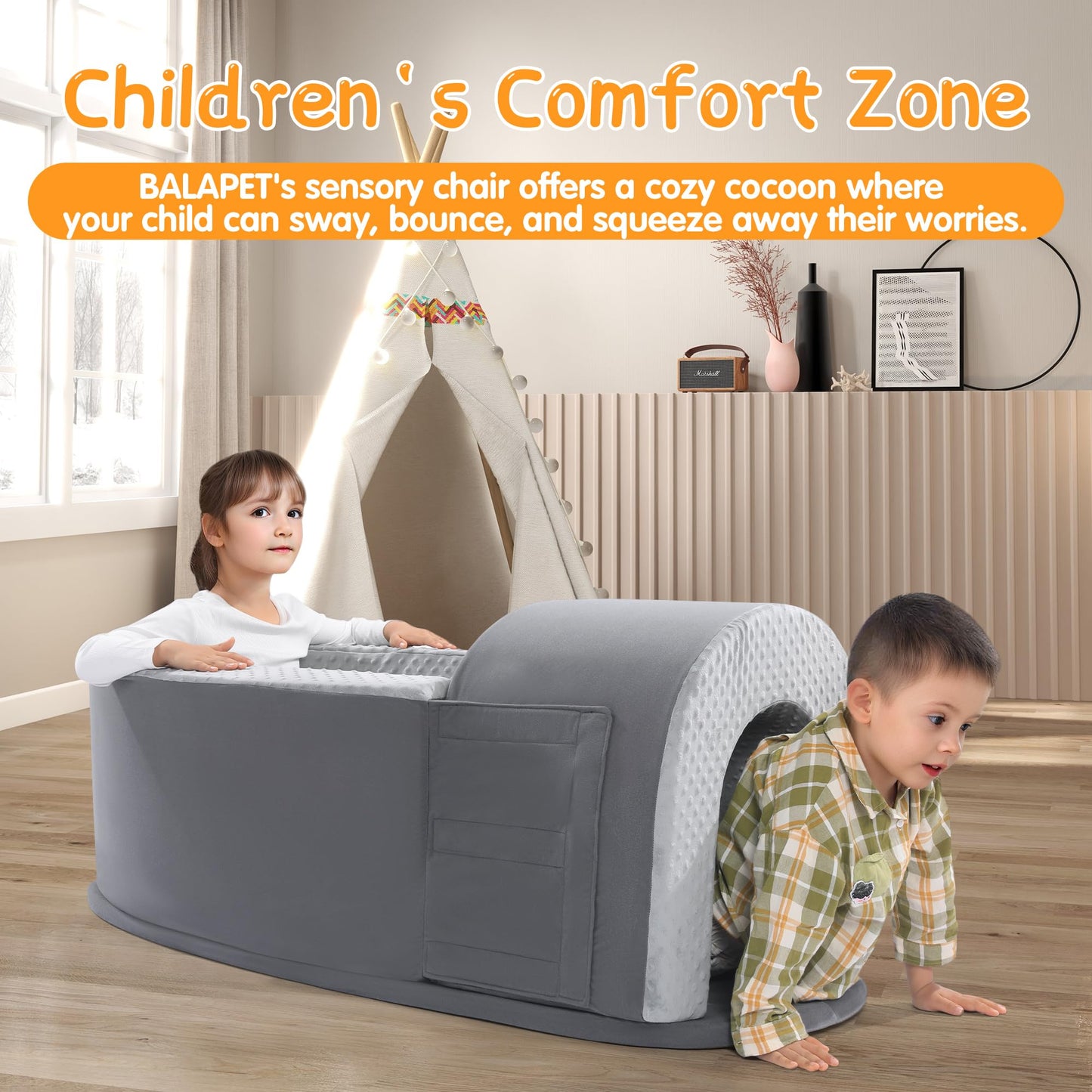 Hombys Health Large Sensory Peapod Chair for Kids