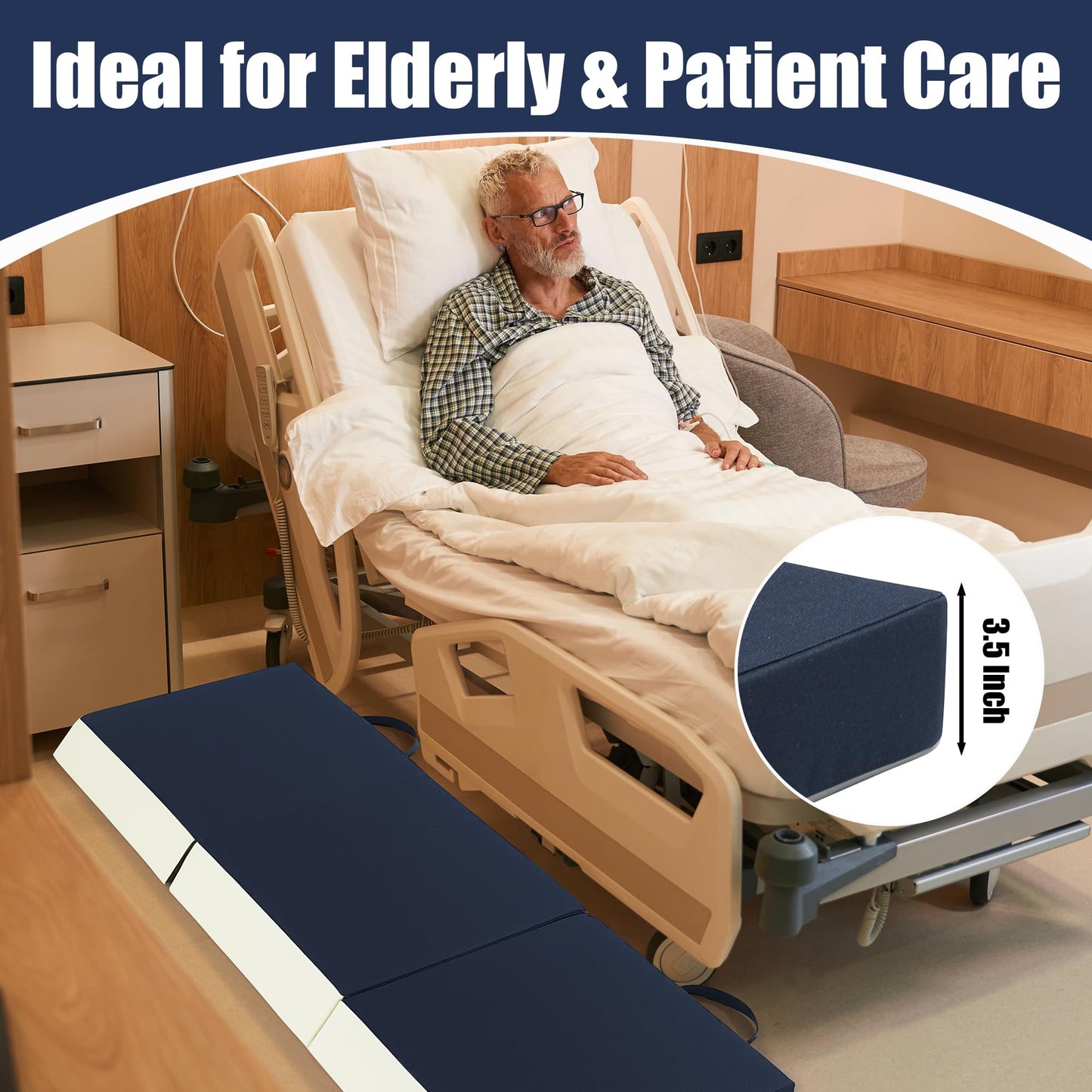 Hombys Health 3-Inch Thick Fall Mat for Elderly