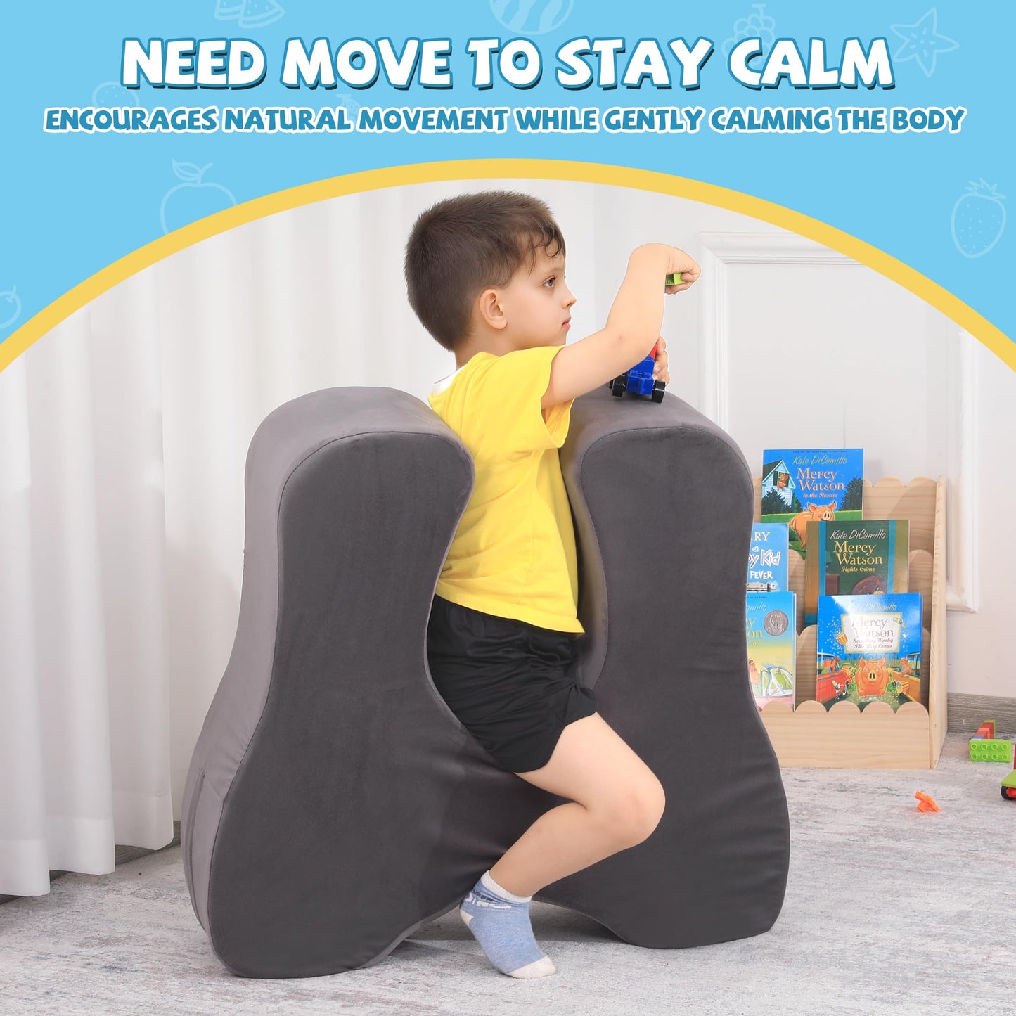Hombys Health Soft Squeeze Sensory Seat for Kids