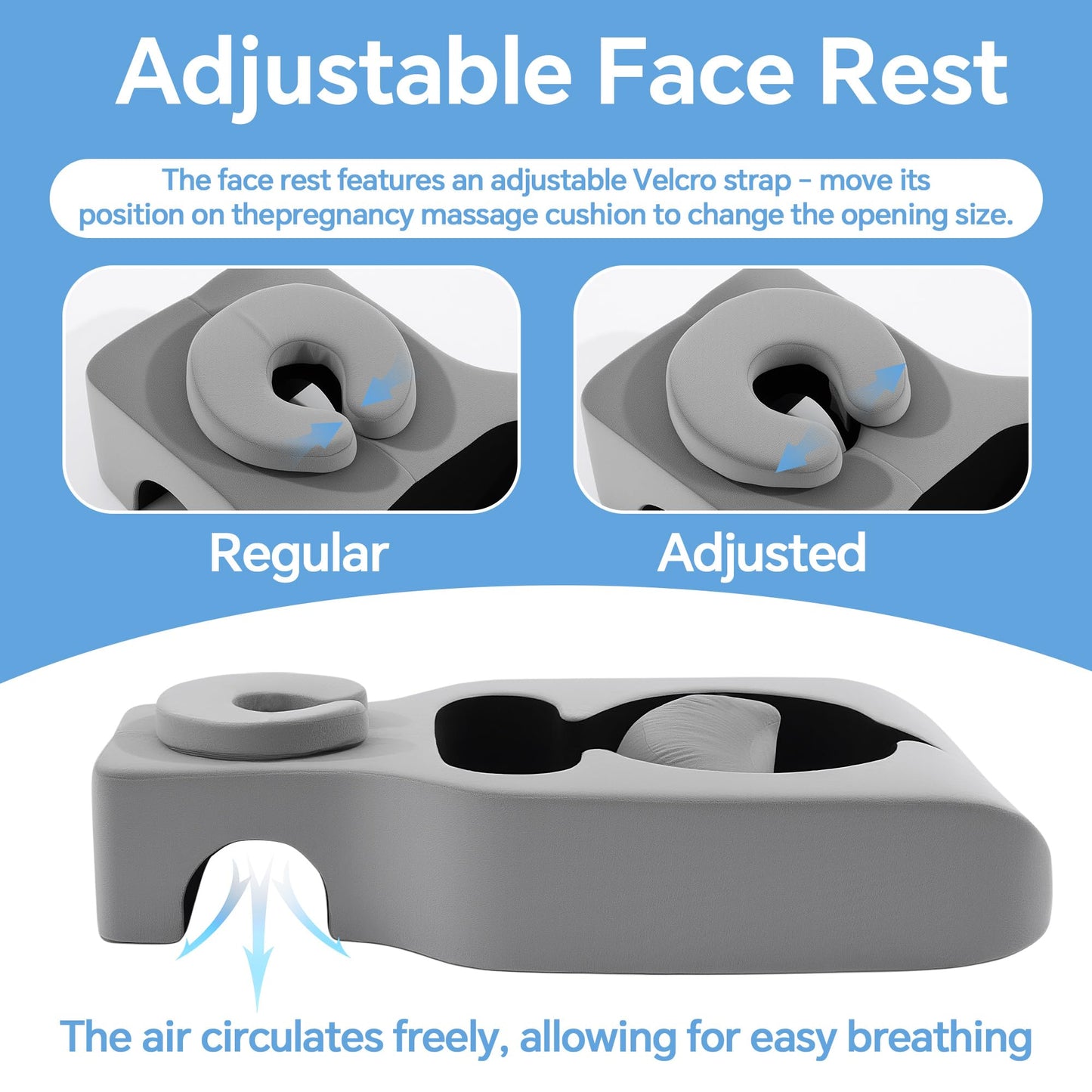 Hombys Health Memory Foam Pregnancy Massage Pillow – For Moms‑to‑Be in Any Trimester