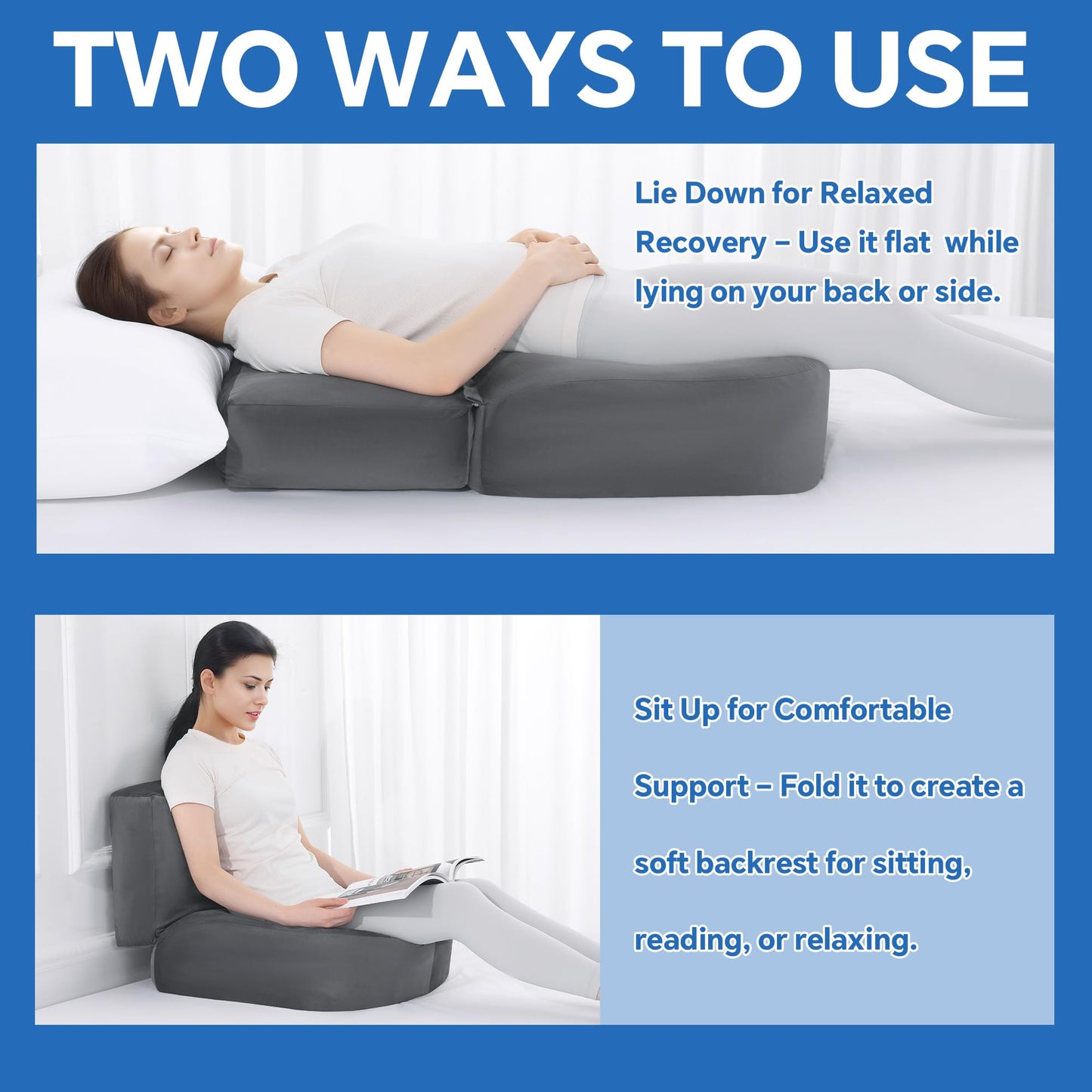 Hombys Health Extra Long BBL Pillow After Surgery