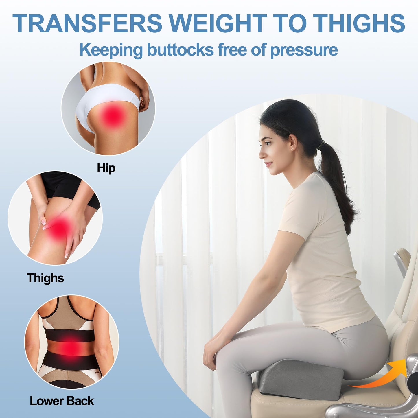 HOMBYS Health Foldable BBL Pillow