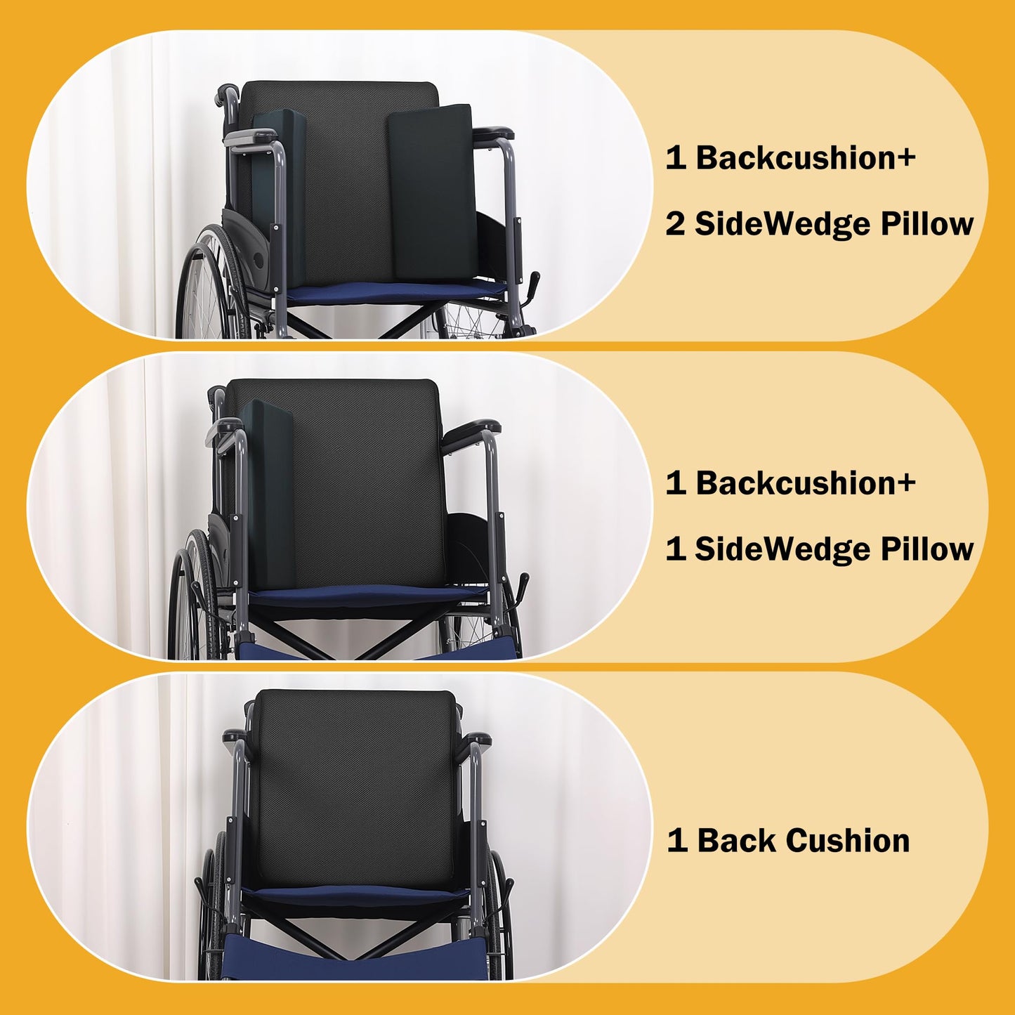 Hombys Health Wheelchair Lateral Support Cushion