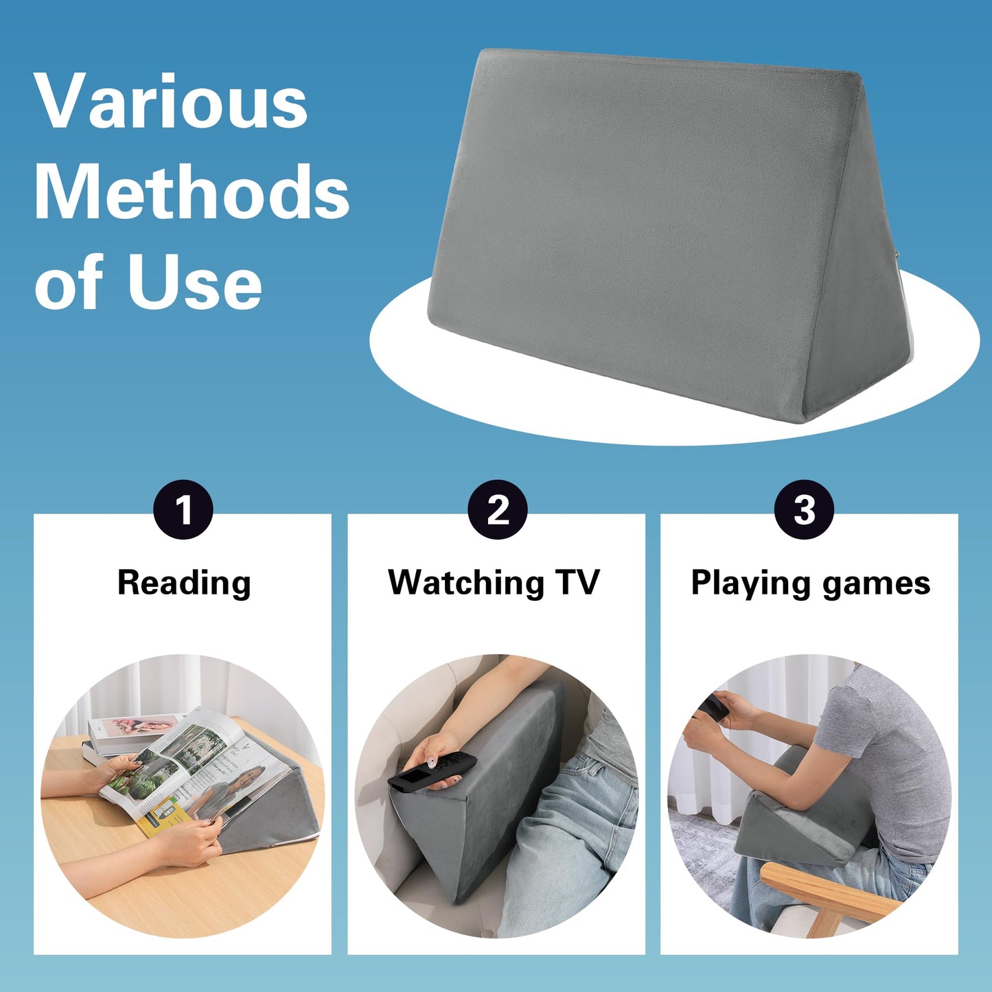 Hombys Health Small Wedge Pillow for Side Sleeping