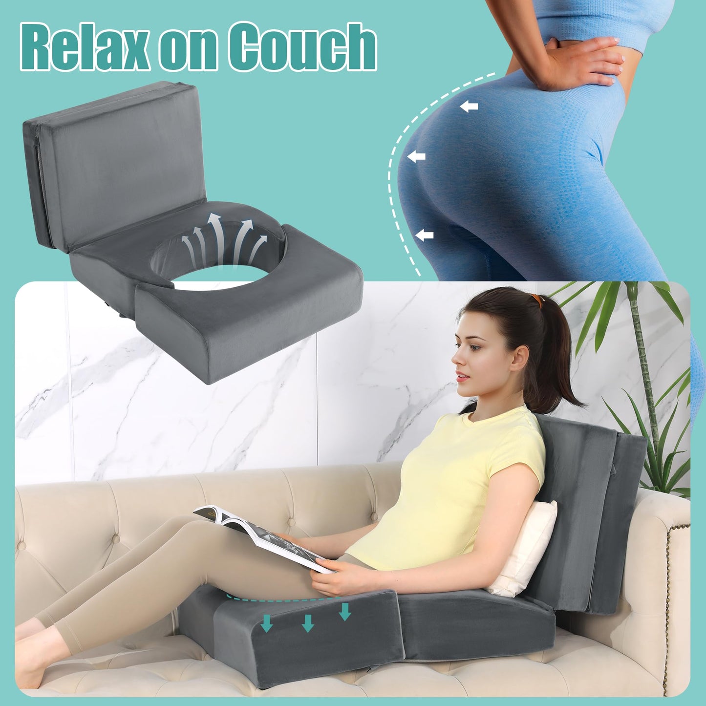 Hombys Health Adjustable BBL Pillow After Surgery