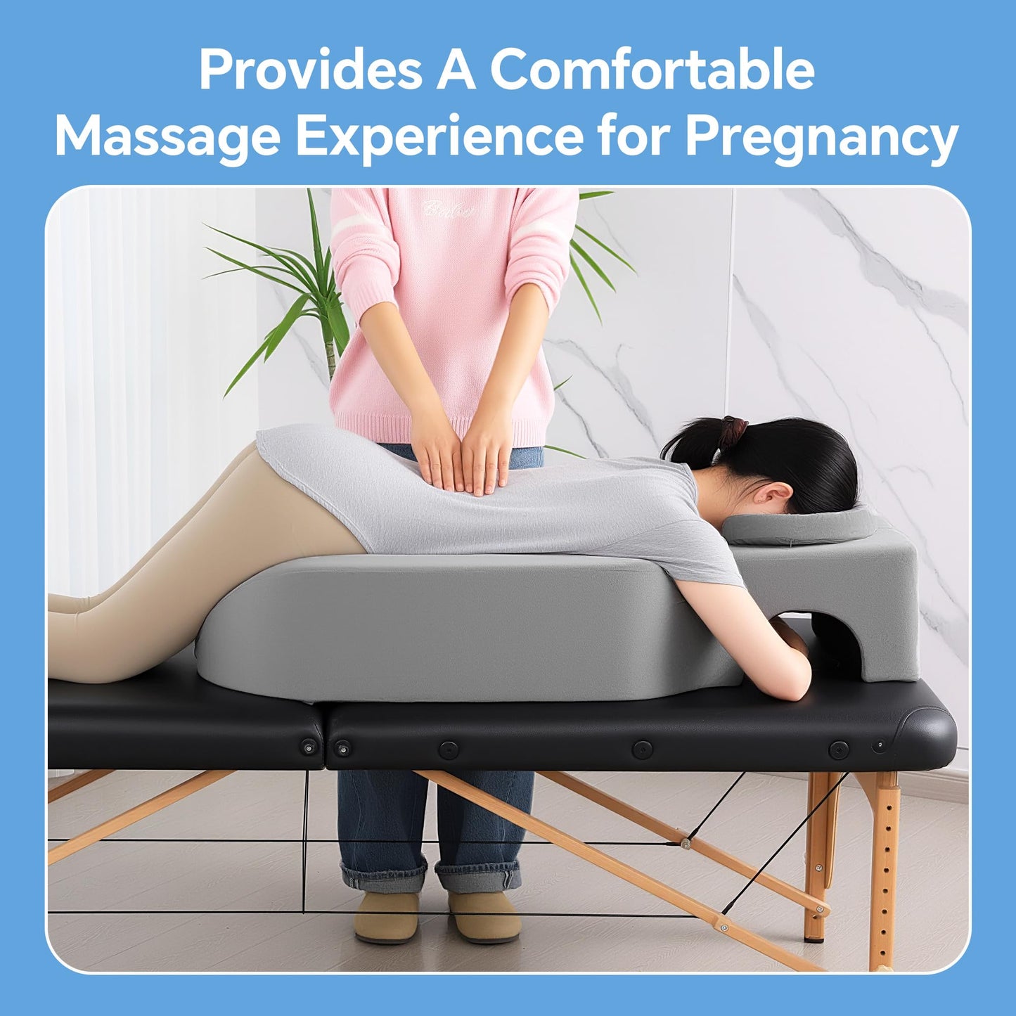 Hombys Health Memory Foam Pregnancy Massage Pillow – For Moms‑to‑Be in Any Trimester