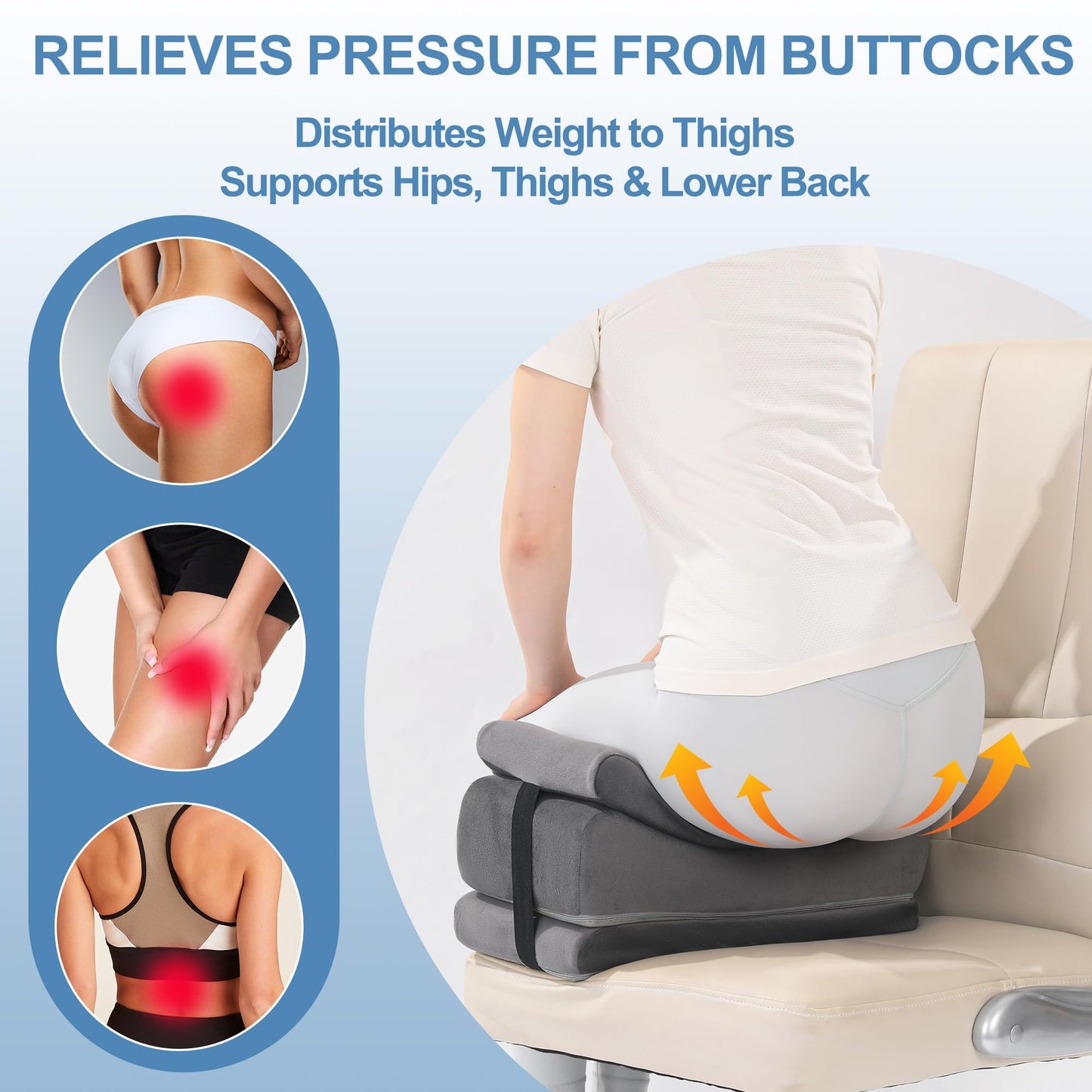 HOMBYS Health Height Adjustable BBL Pillow