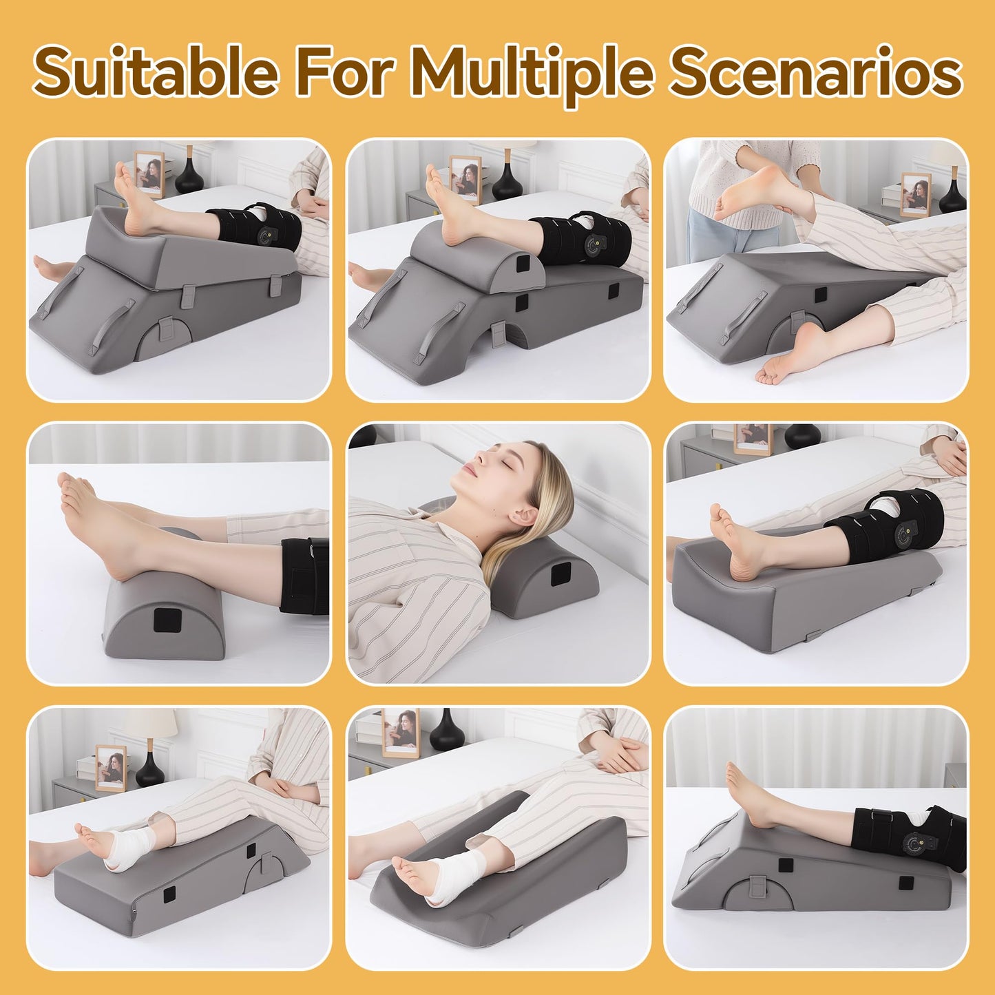 Hombys Health Leg Elevation Pillow for After Surgery
