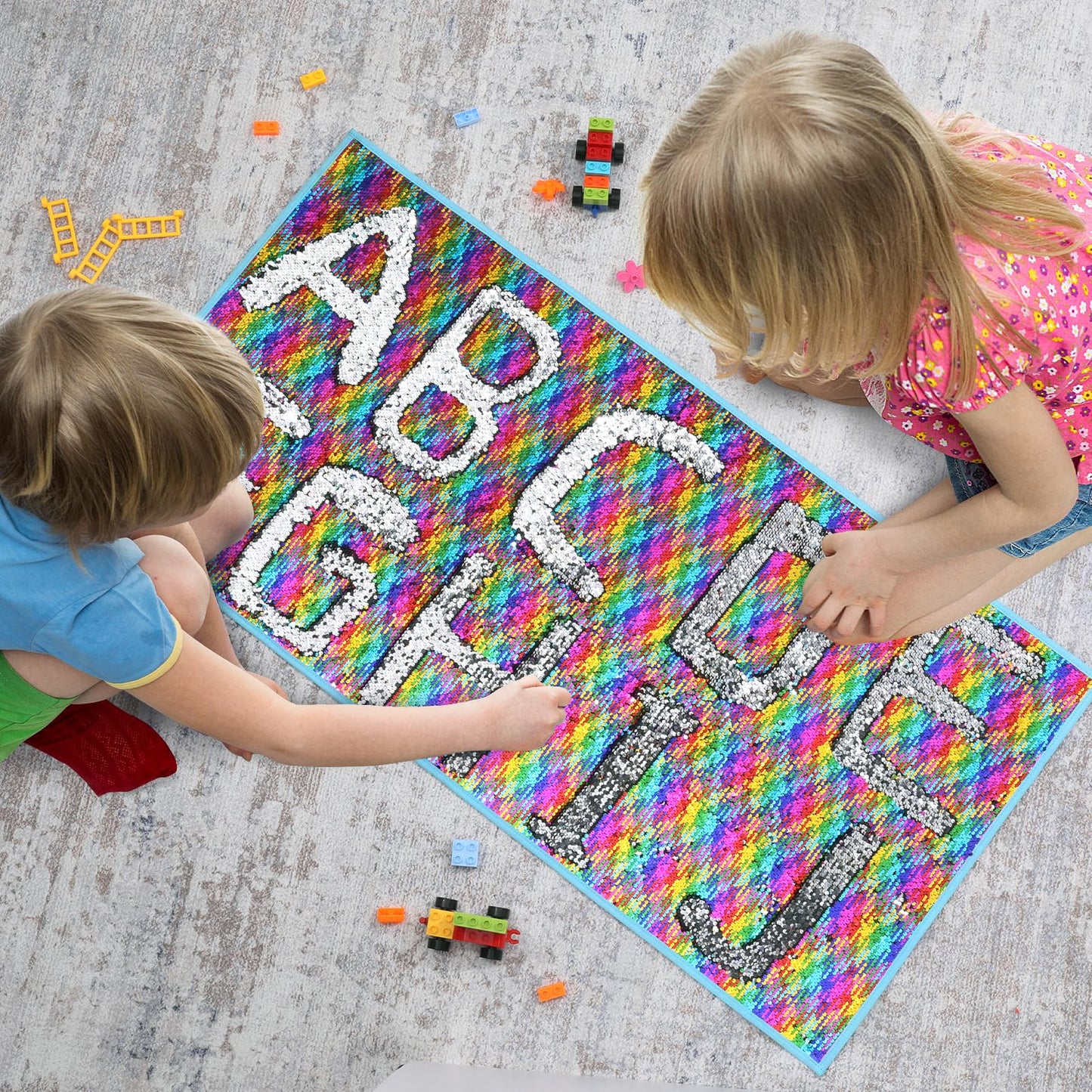 Hombys Health Reversible Sequin Wall Panel with Adhesive Backing