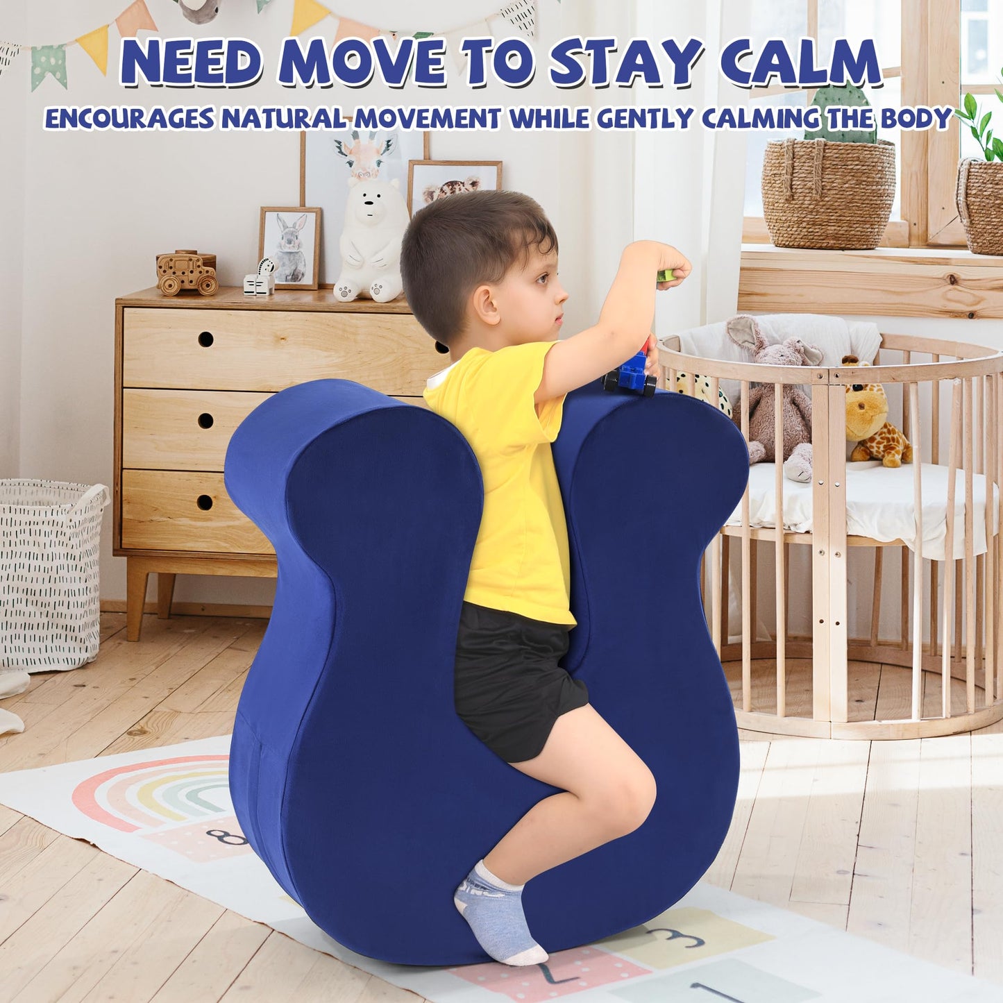 Hombys Health Soft Squeeze Sensory Seat for Kids