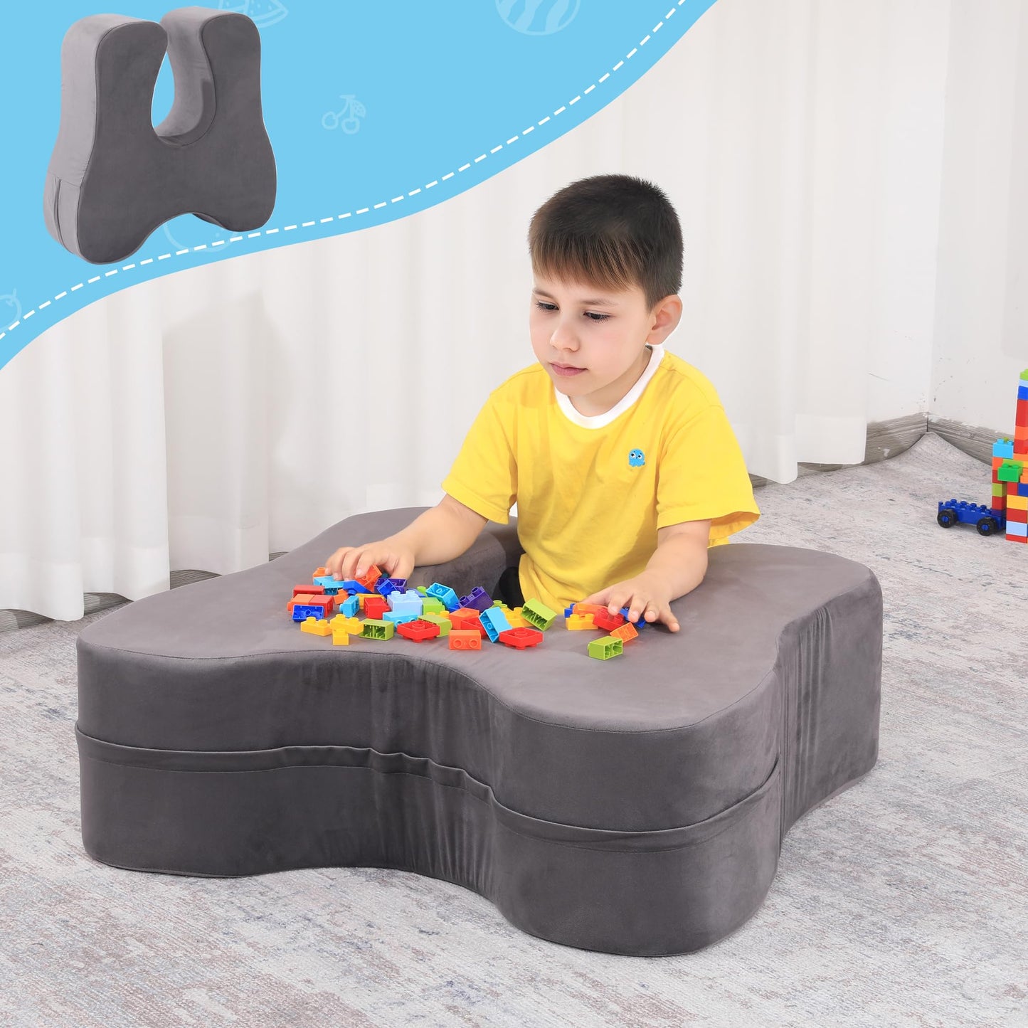 Hombys Health Soft Squeeze Sensory Seat for Kids