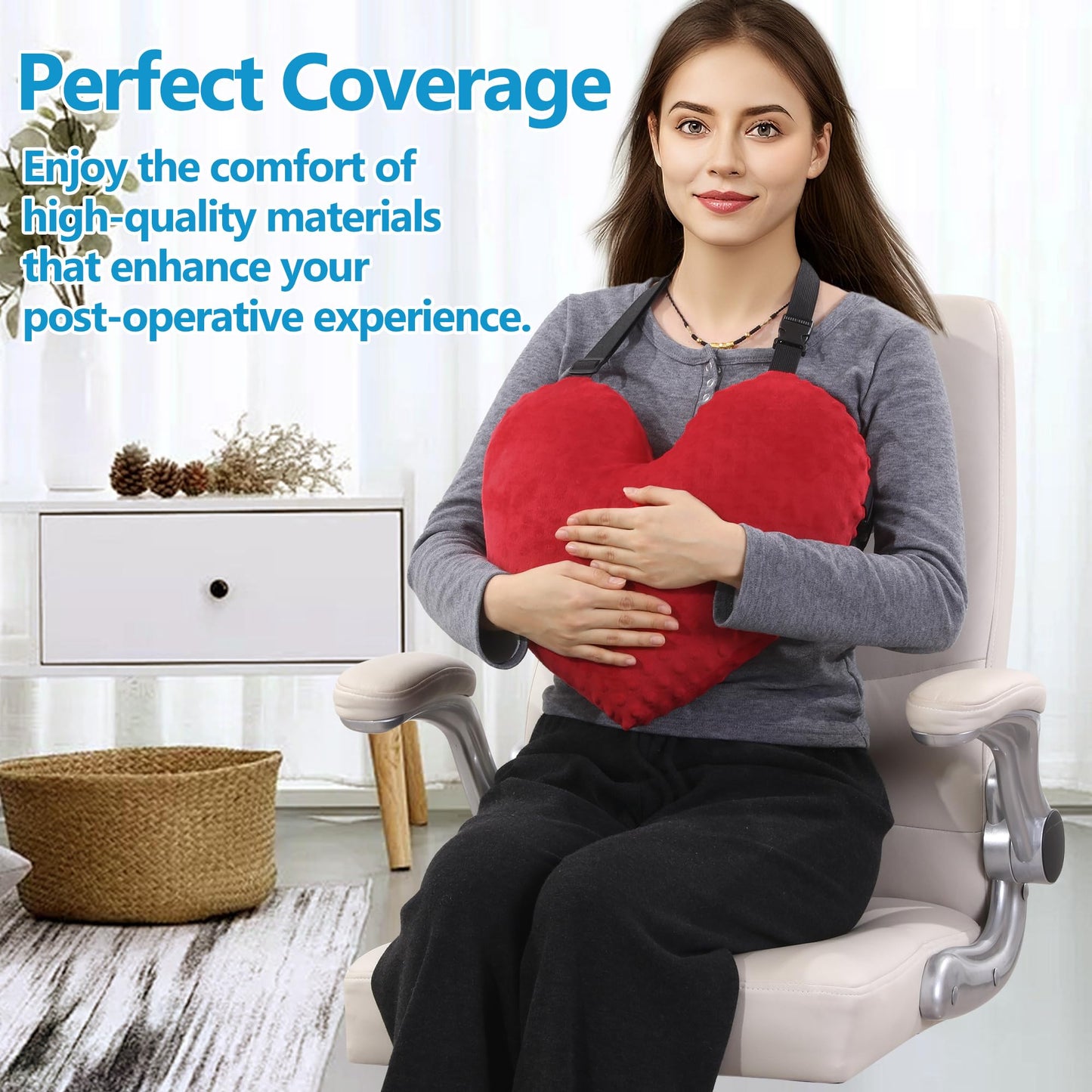 Hombys Health Adjustable Heart Shape Recovery Pillow