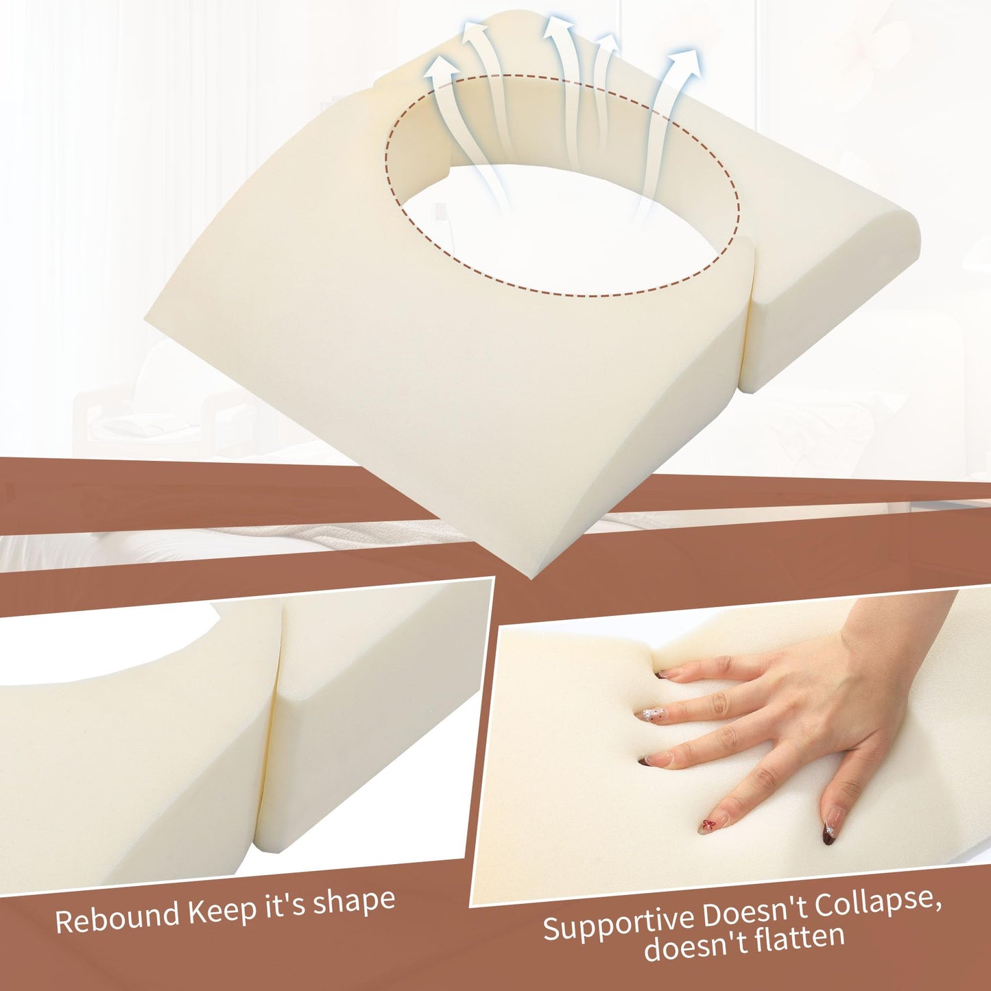 HOMBYS Health Adjustable BBL Pillow