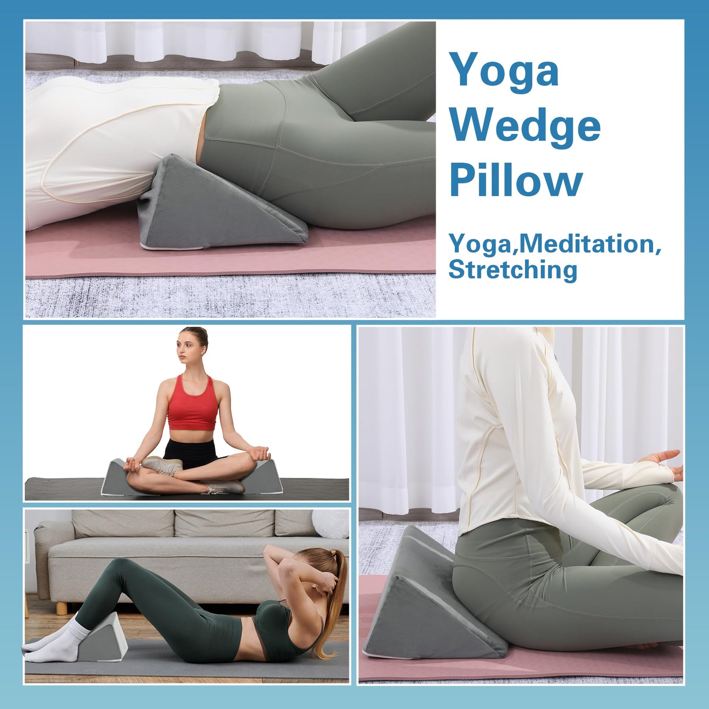 Hombys Health Small Wedge Pillow for Side Sleeping