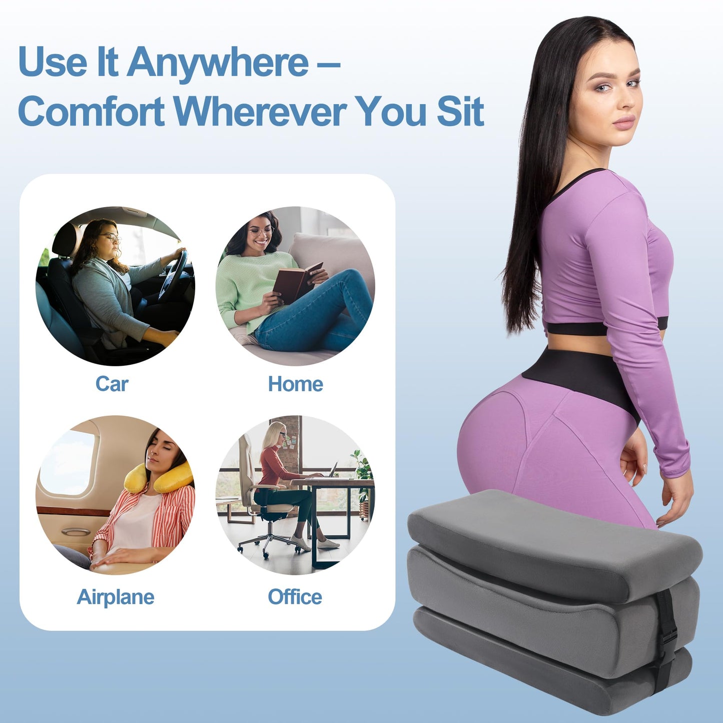 HOMBYS Health Height Adjustable BBL Pillow