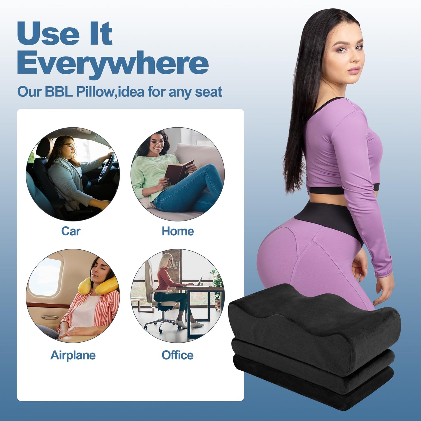 HOMBYS Health Adjustable Height BBL Pillow