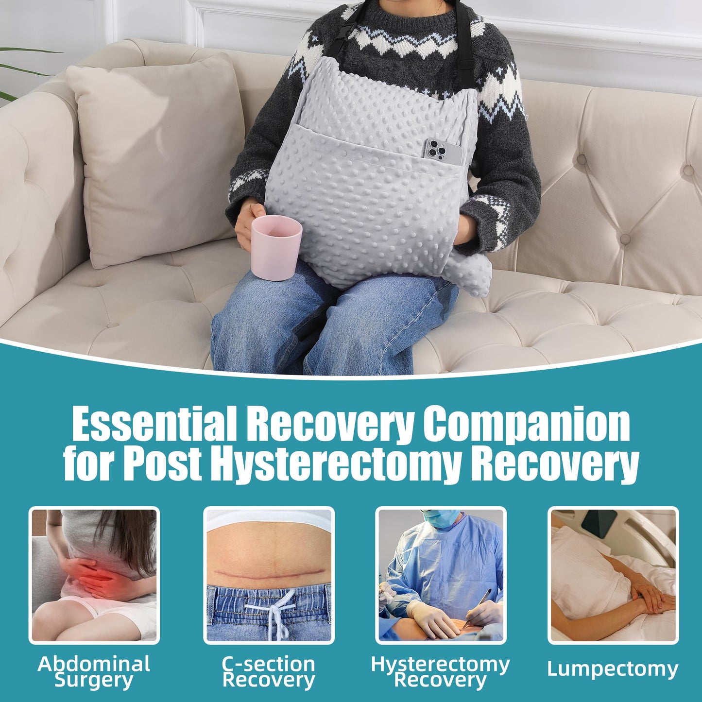 Hombys Health Hysterectomy Recovery Pillow Set